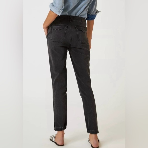 Paige Mayslie Jogger Pants Faded Mist Washed Black 32 - Picture 4 of 14